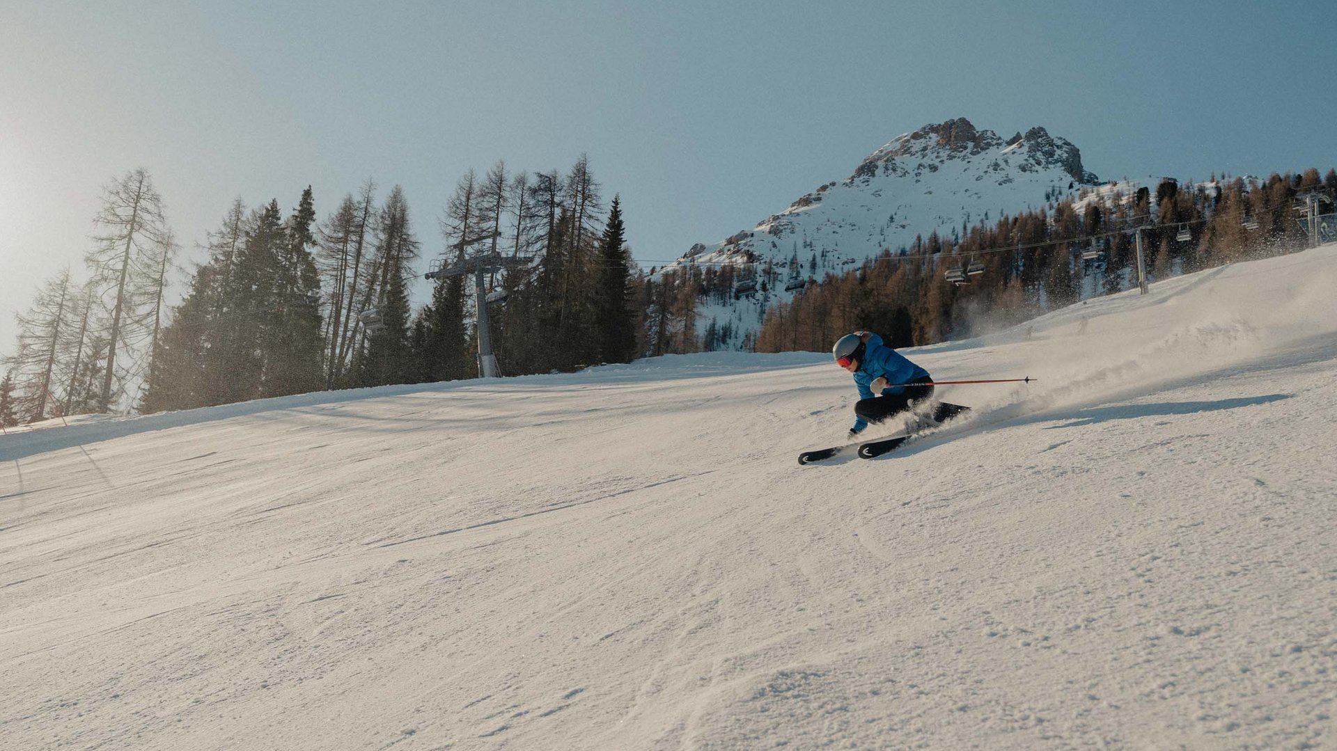 Skifahren im Eggental