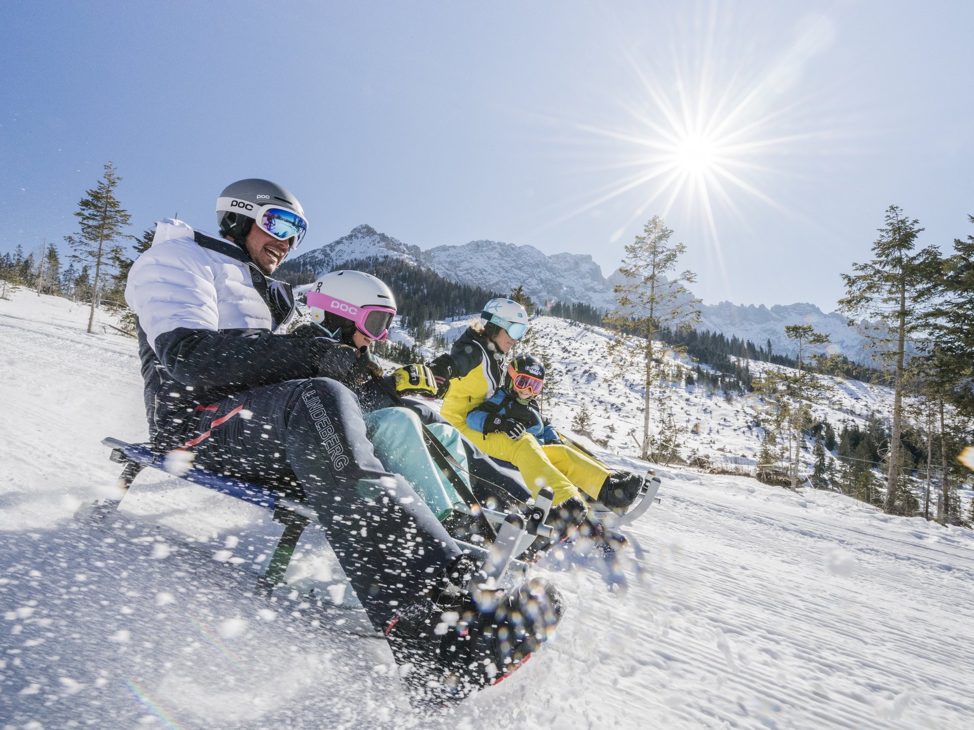 Le più belle piste di slittino e sci di fondo della Val d’Ega
