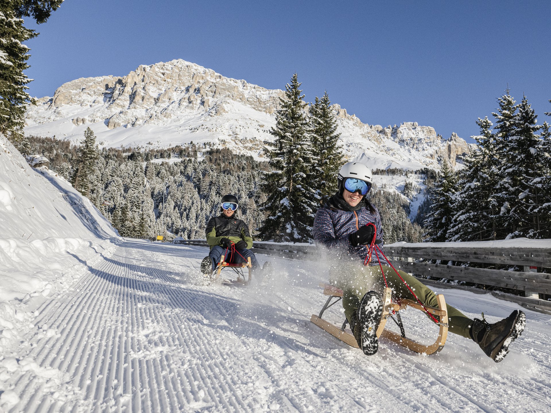 Le più belle piste di slittino e sci di fondo della Val d’Ega