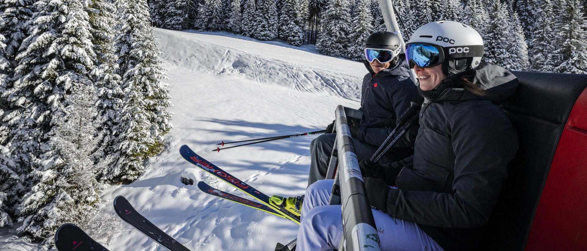 Skifahren im Eggental