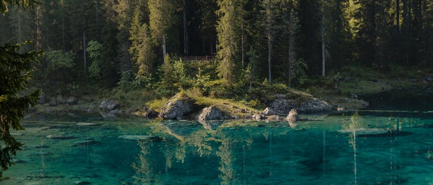 Lake Carezza/Karersee, South Tyrol: Hotel Alpenrose